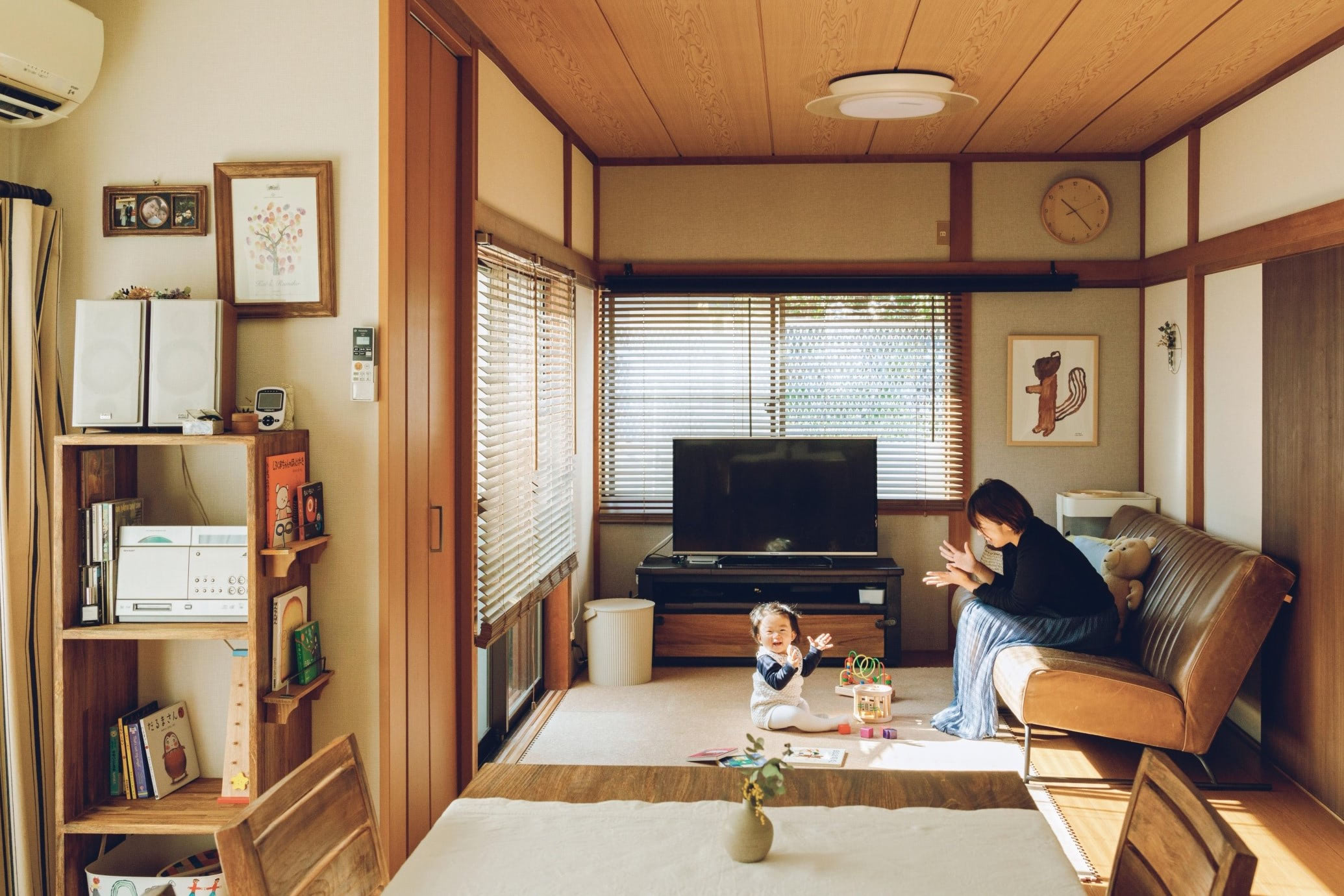 和テイストを邪魔しないアイテム選びで、ノスタルジックな雰囲気の部屋に【赤ちゃんがいる家のインテリア】