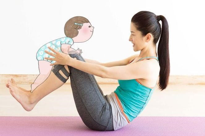 赤ちゃんを抱っこしながらエクササイズ！腹筋＆下半身を鍛えて、腰痛や肩こりも解消しちゃおう【おしり筋トレ#14】