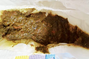 にんじんを食べたあとの便