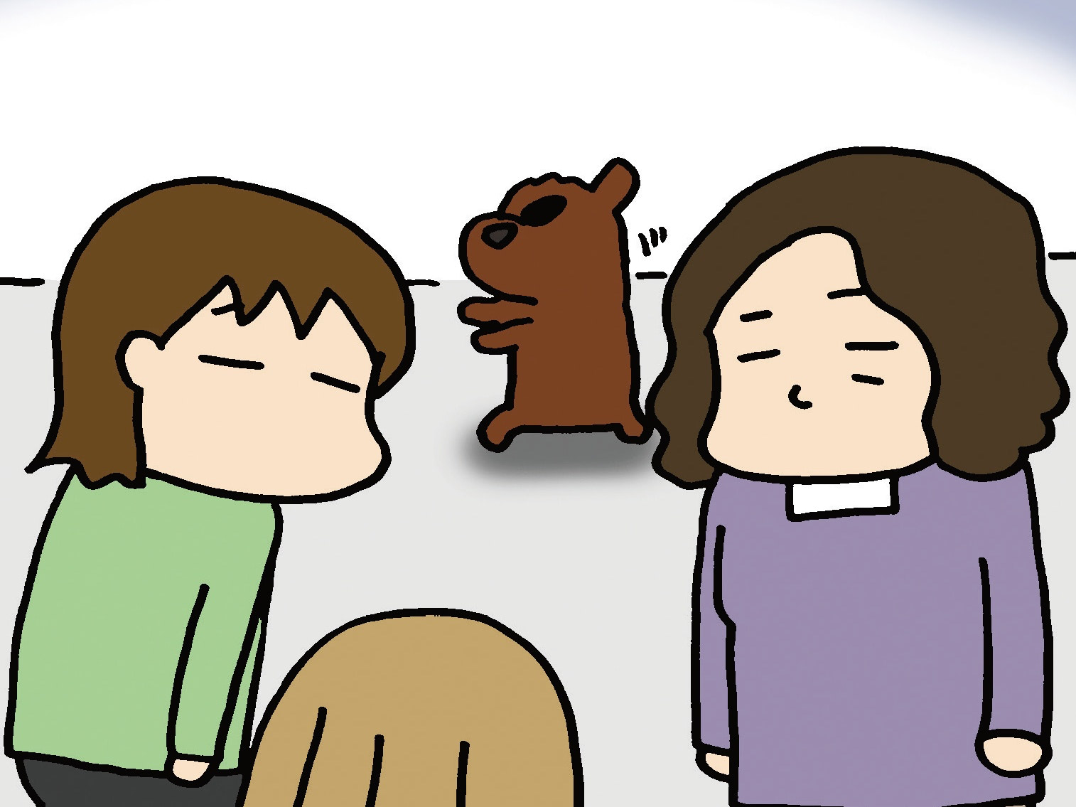愛犬との別れに涙するも&hellip;後ろで起きた出来事に笑撃走る！【ぷりっつさんち】