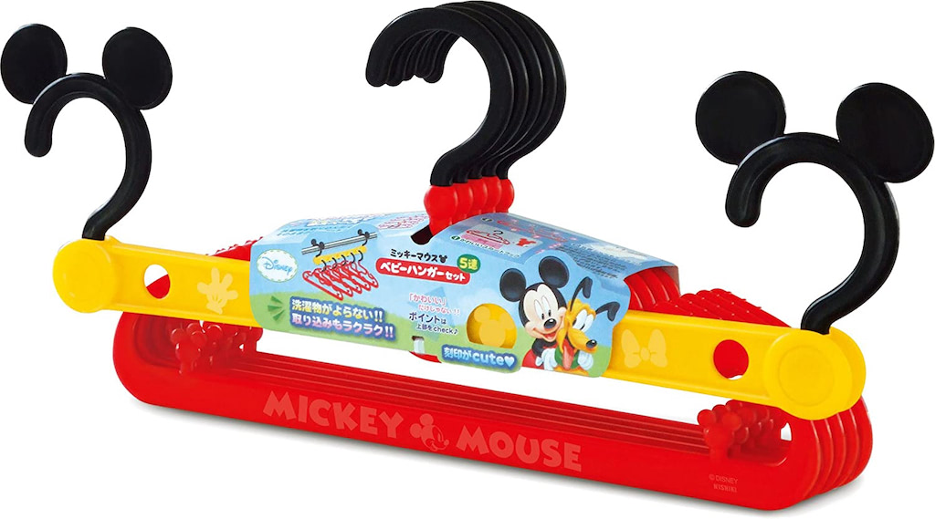 錦化成 ディズニー ベビー5連ハンガーセット ミッキーマウス