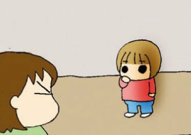 お茶をぶちまけた次女の〈まさかの一言〉に⇨母の怒りが消滅！？【うちの3姉妹#7】