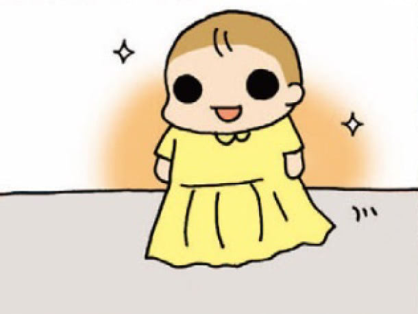 パンツを履けてごきげんな三女&rarr;いや、おしり丸出し！！【うちの3姉妹#38】