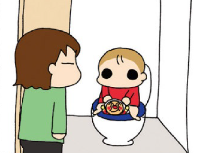 「しめてば！」母、トイレから追い出された結果【うちの3姉妹#53】
