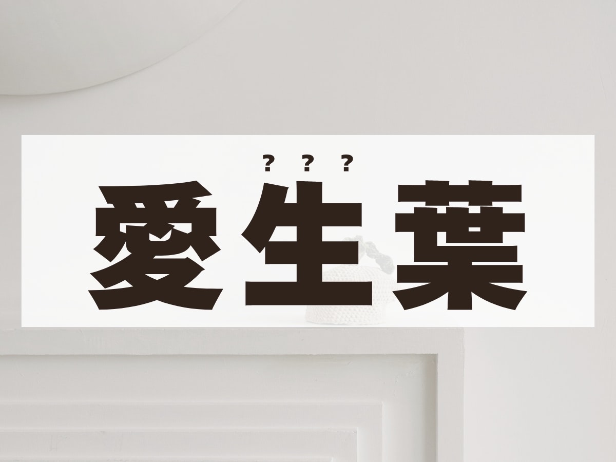 「愛生葉」ちゃん。この名前、何て読む？