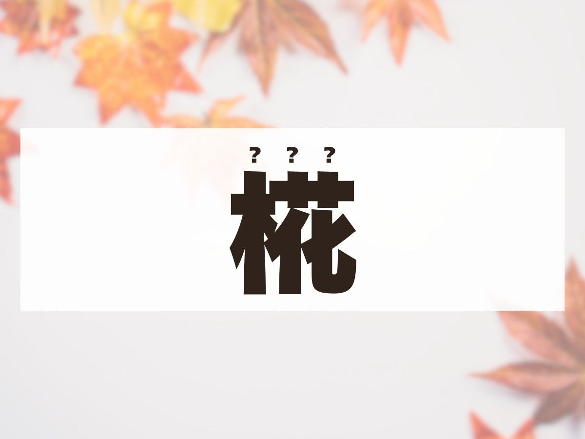 「椛」ちゃん。この名前、何て読む？　