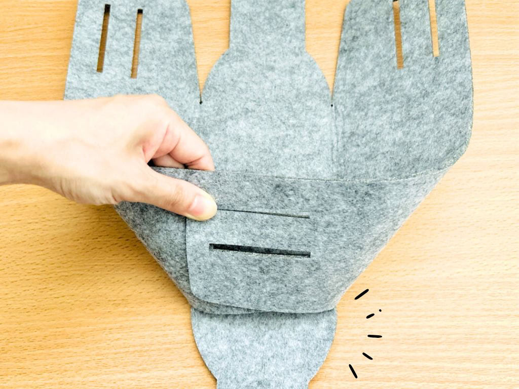 【キャンドゥ】どうやって使うの？鳥みたいなフェルト素材の謎アイテム。組み立ててみたら&hellip;あら、かわいい♡