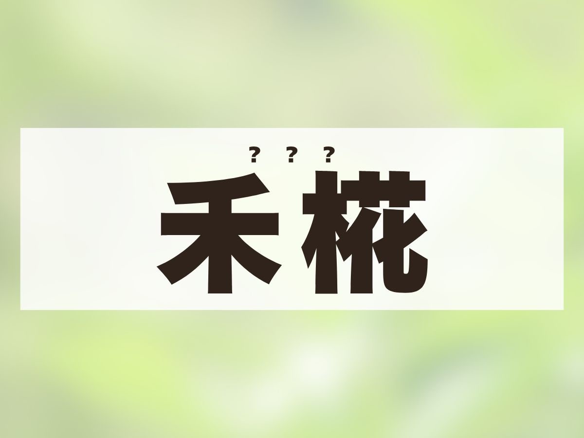 「禾椛」ちゃん。この名前、何て読む？