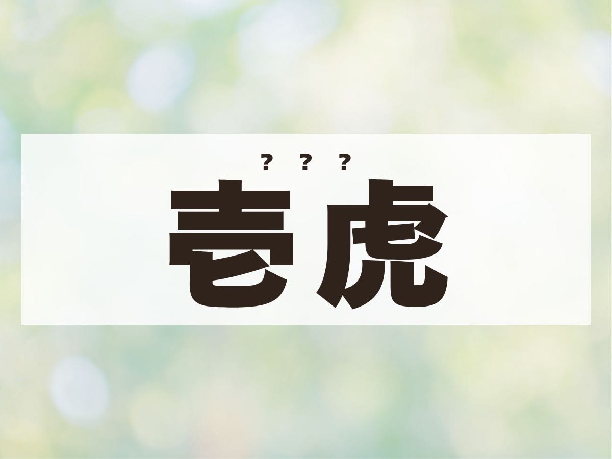 「壱虎」くん。この名前、何て読む？