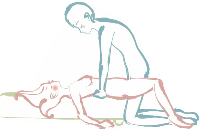 ベッドを使っての正常位