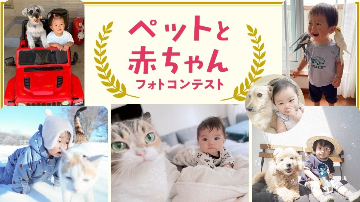 【2021】ペットと赤ちゃんフォトコンテスト｜かわいい赤ちゃんと動物大集合！