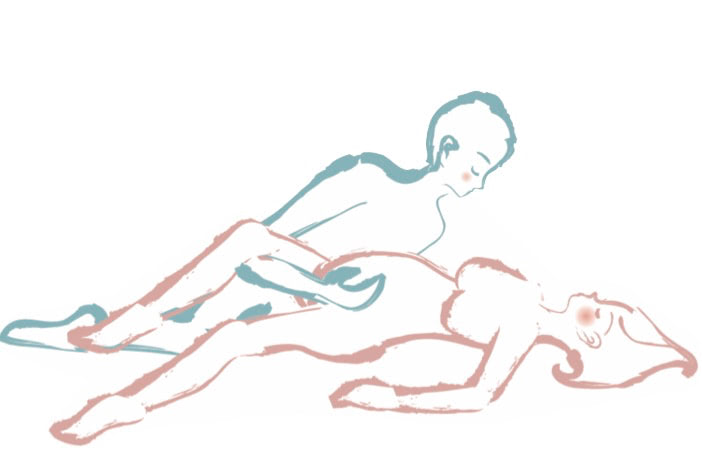 片足を上げて