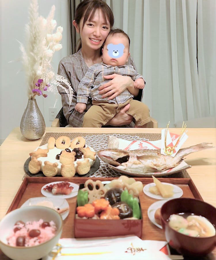 お食い初め　紺野あさ美