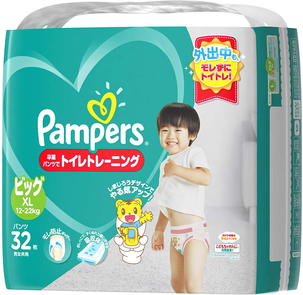 【パンツ ビッグサイズ】パンパース オムツ 卒業パンツ (12~22kg) 32枚