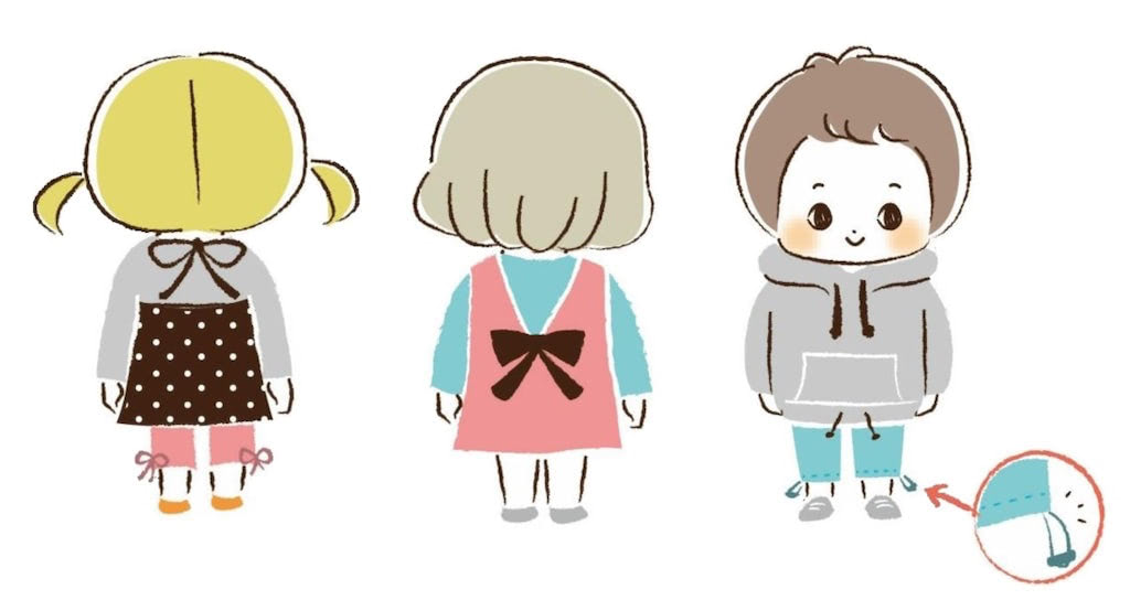 子供服のフードやひもが思わぬ事故に！「かわいい」だけで選ぶのは危険です