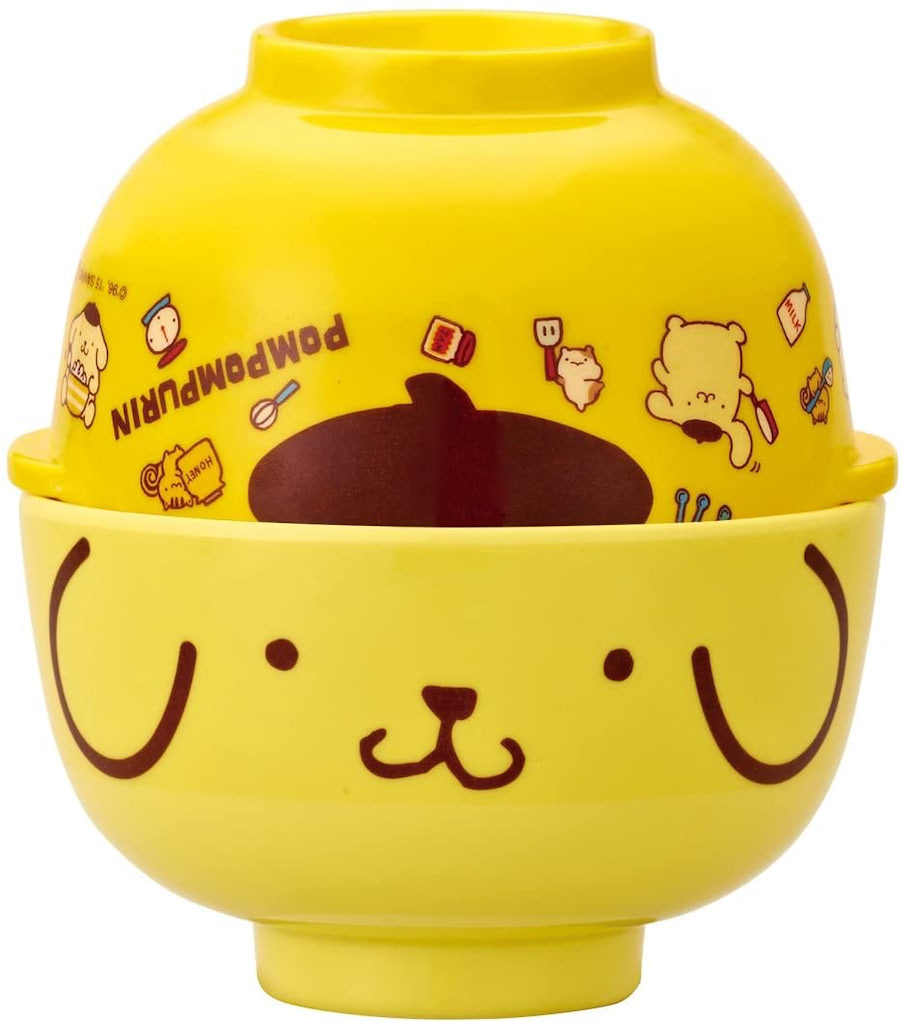 スケーター メラミン 茶碗 & 汁椀 セット ポムポムプリン