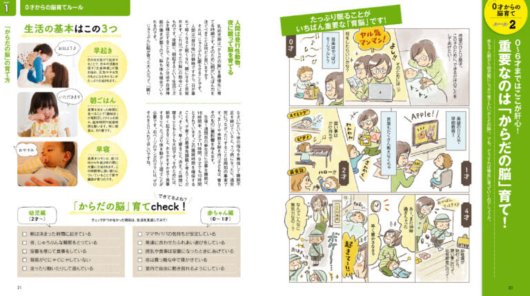 『はじめてママ＆パパのしつけと育脳』より