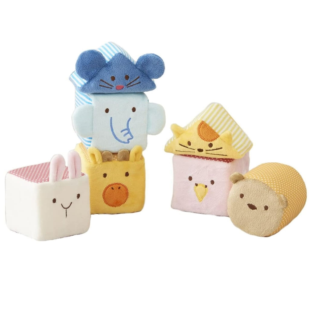 赤ちゃん　積み木　布