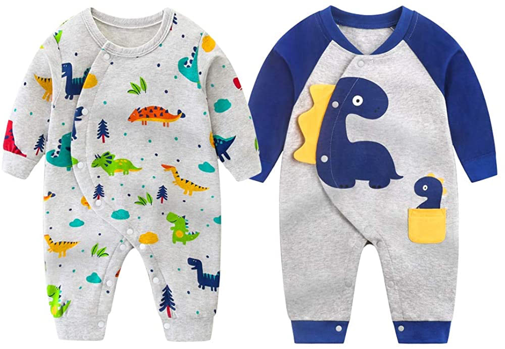 ロンパース 長袖 ベビー服 2枚セット