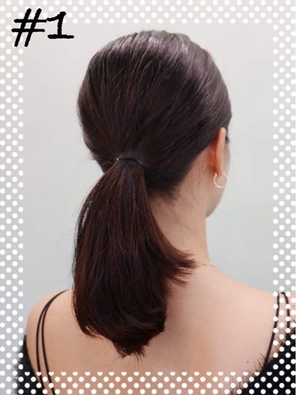 ヘアアレンジ　プロセス