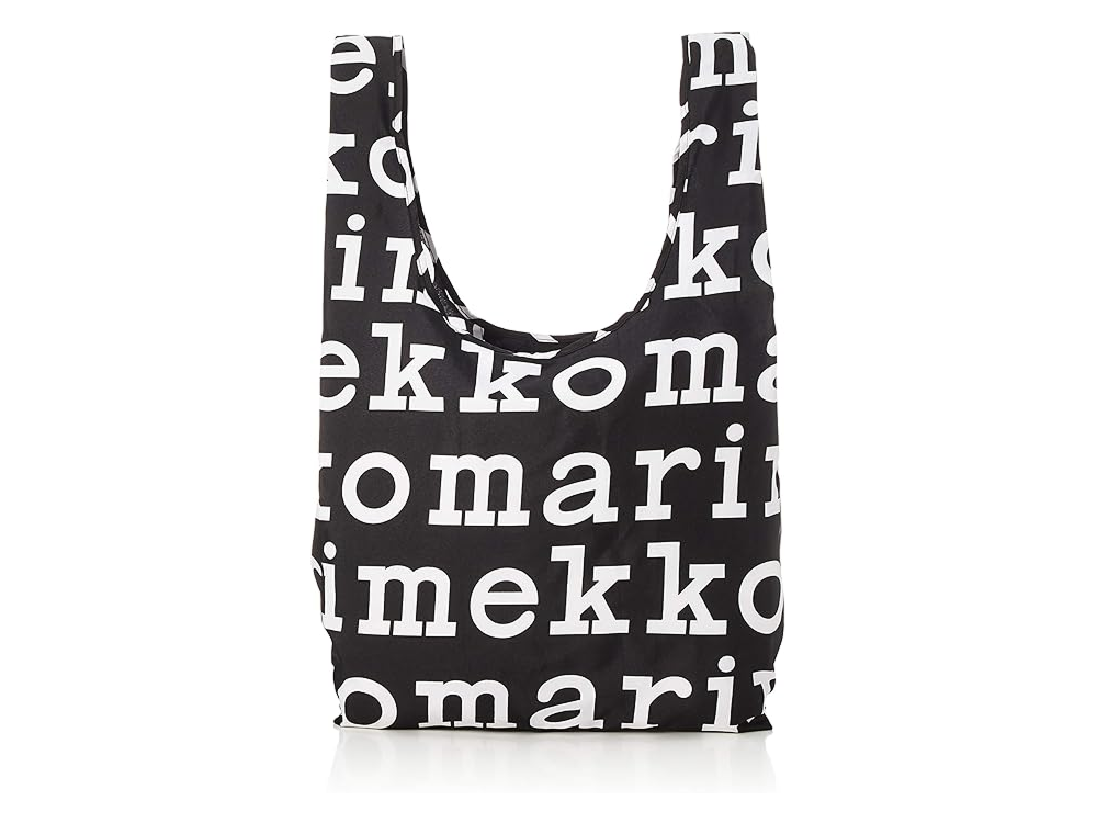【marimekko(マリメッコ)】ブランドロゴ柄 エコバッグ