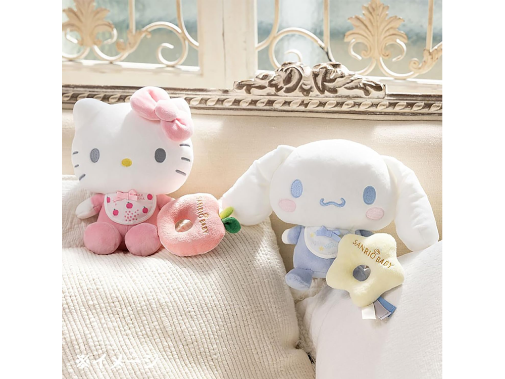 【Sanrio Baby】ハローキティのラトル付きぬいぐるみ