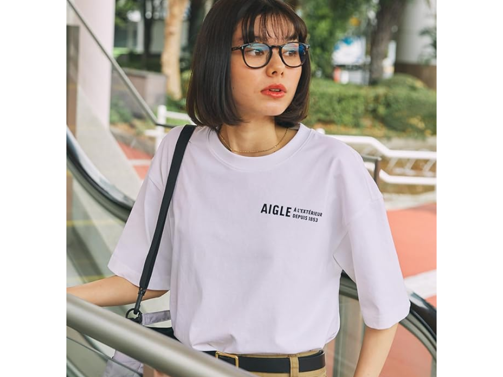 【AIGLE(エーグル)】オーバーサイズロゴTシャツ