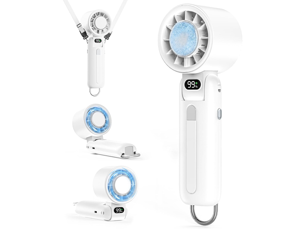 【Trusway】-25℃瞬間冷却!冷却プレート付きハンディファン