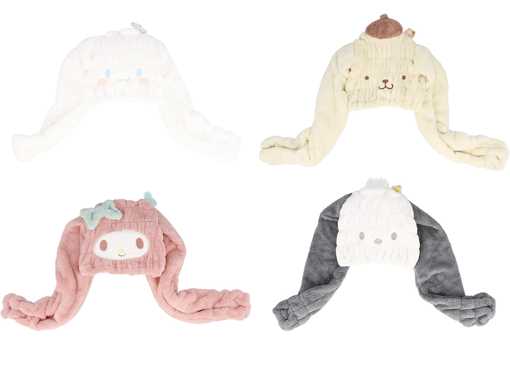 【ポムポムプリン】大人用ヘアドライキャップ