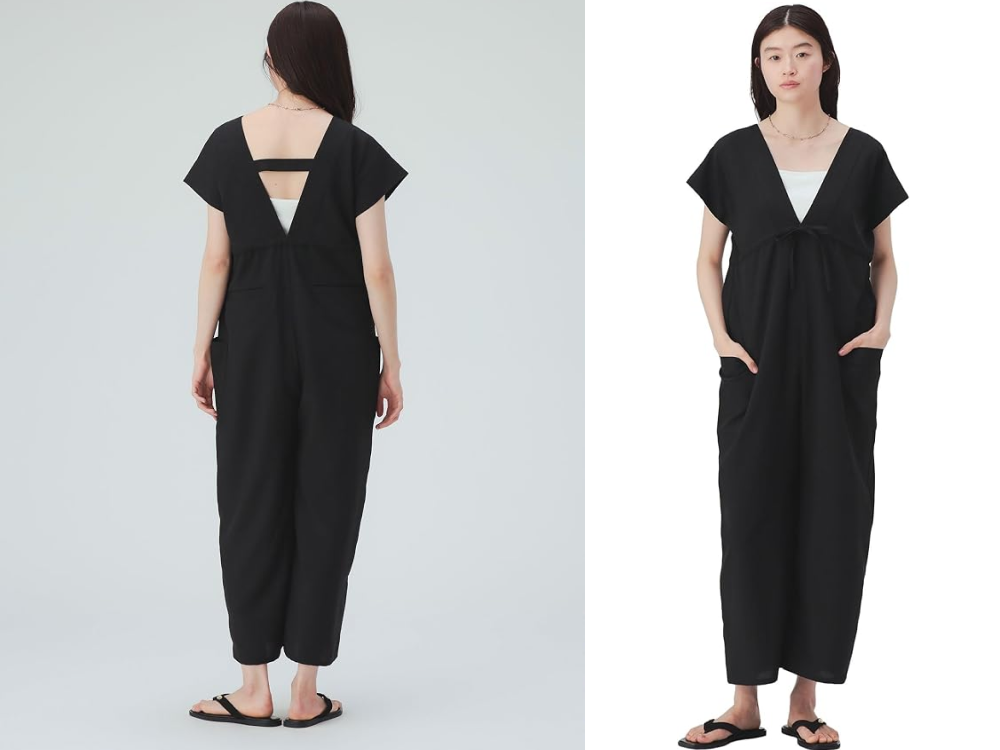 【BEAMS HEART】オールインワンVネックオーバーオール