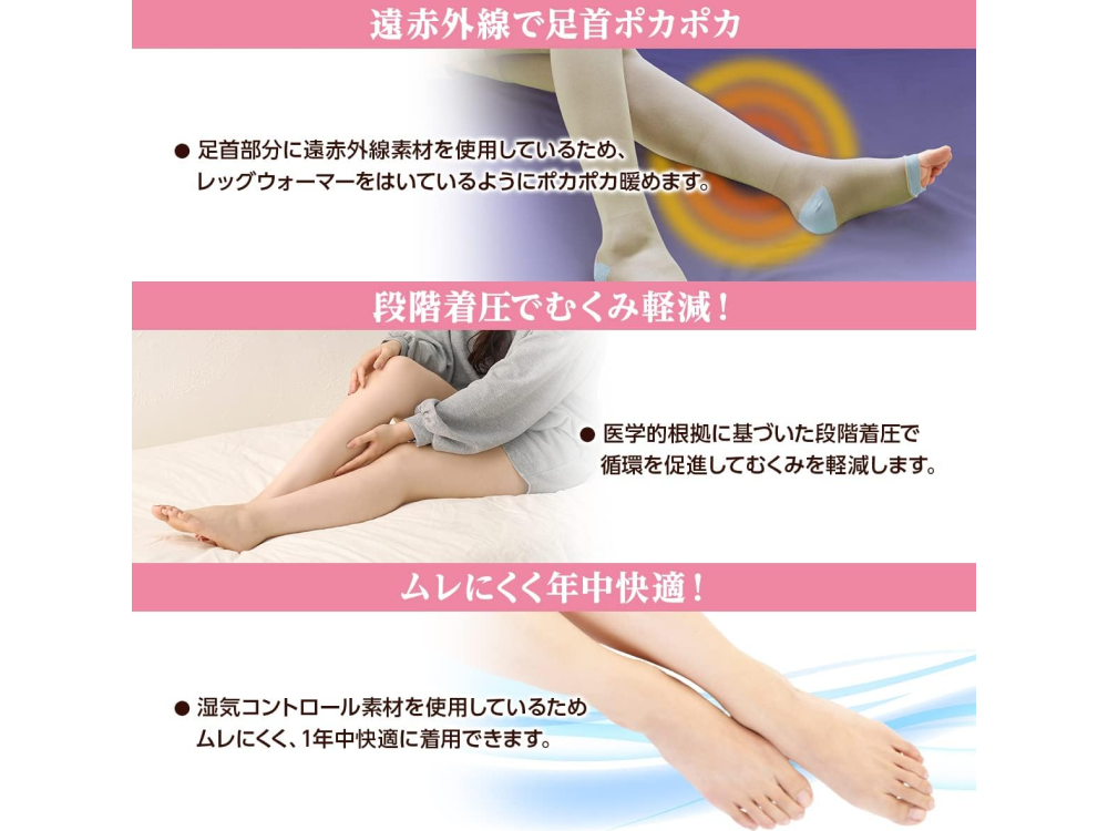 【dacco(ダッコ)】ホットキュット 着圧ソックス