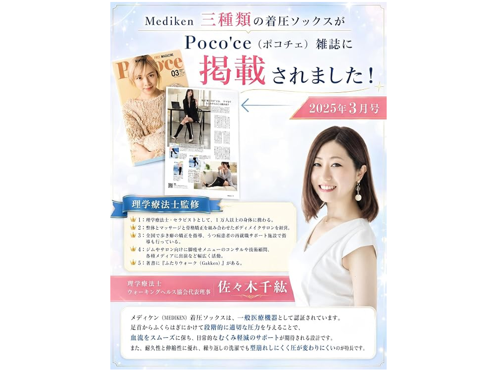 【MEDIKEN（メディケン）】着圧ソックス