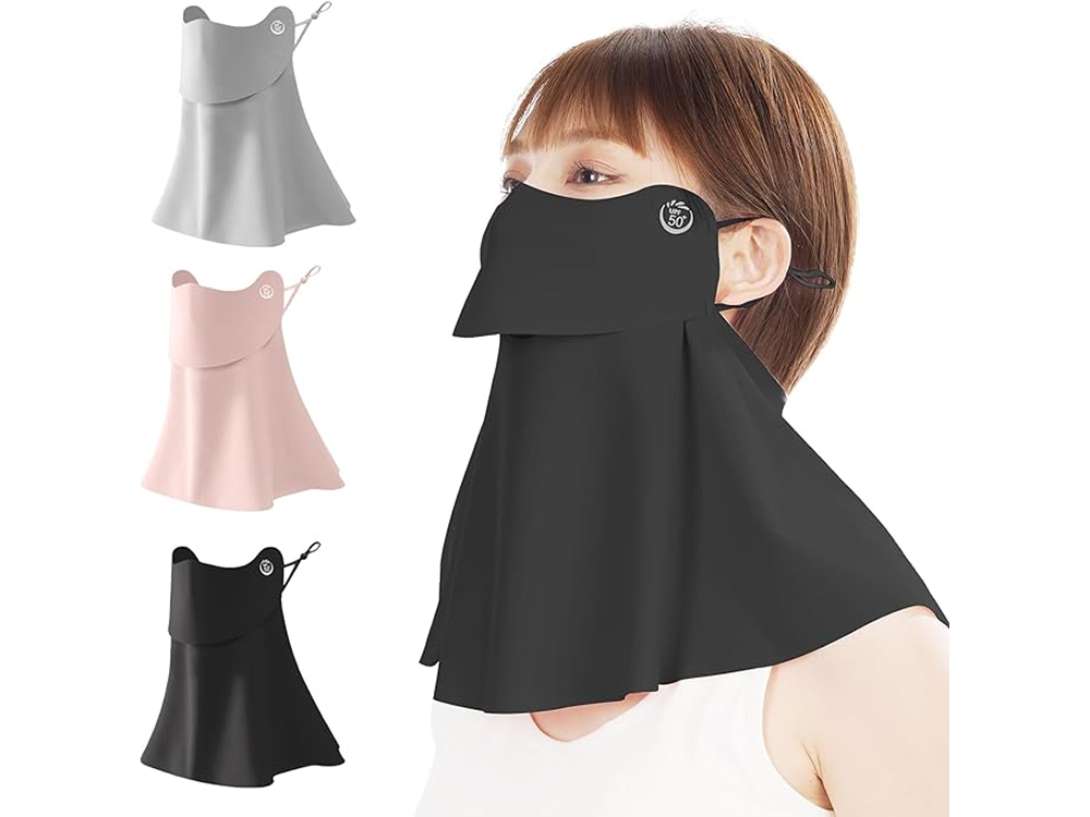 紫外線対策に！顔から首までしっかりガードする「UVカットフェイスカバー」がAmazonでタイムセール中♡