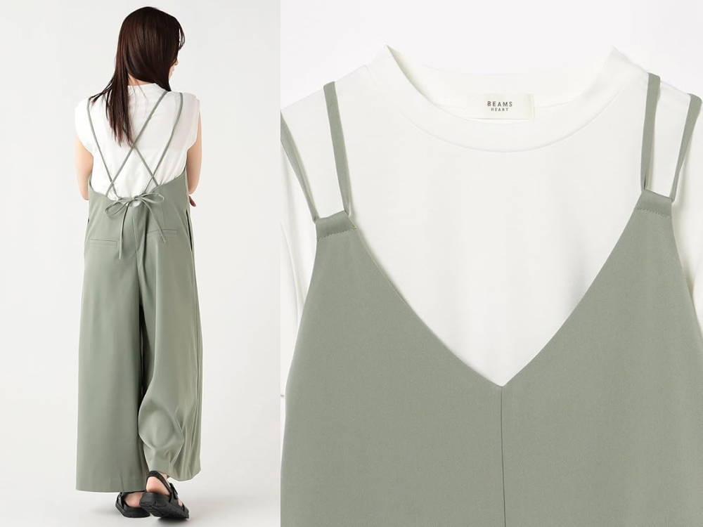 【BEAMS HEART】オーバーオール フレンチ プルオーバー