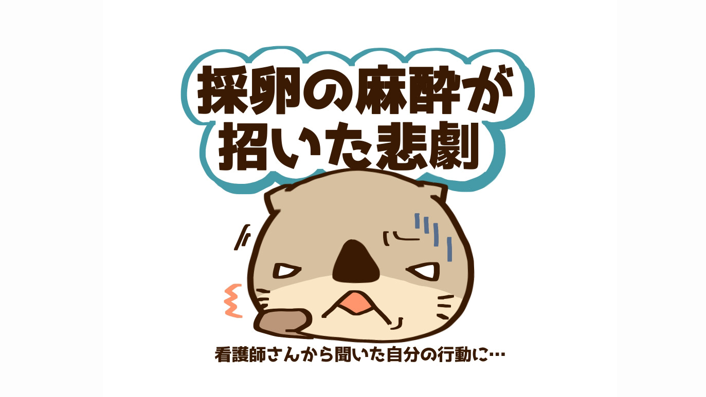 麻酔から目覚めたら、お騒がせ患者になっていた件。自分でもドン引きの採卵をふりかえります【10歳差夫婦の妊活体験記】