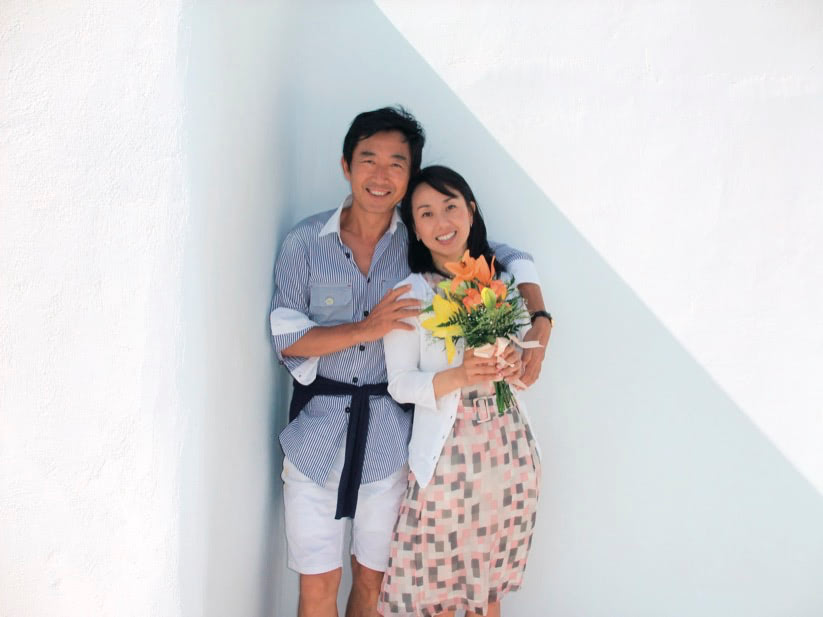 石田純一さんと東尾理子さん２ショット