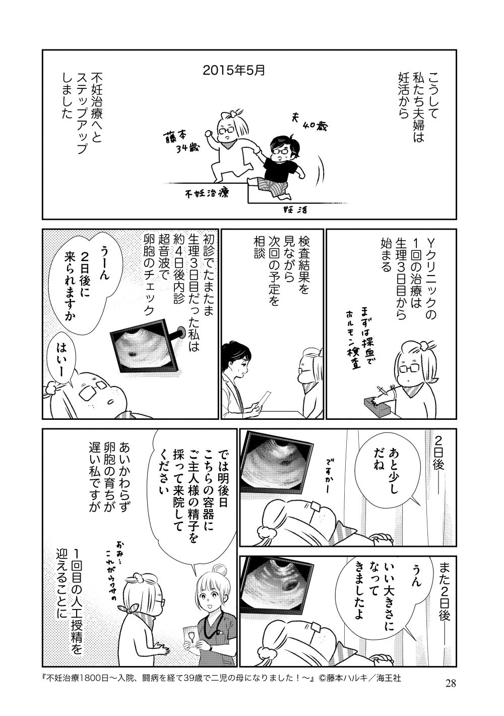 『不妊治療1800日～入院、闘病を経て39歳で二児の母になりました！～』藤本ハルキ／海王社