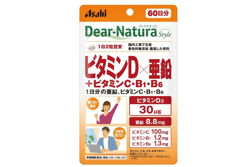 ディアナチュラスタイル ビタミンD×亜鉛＋ビタミンC・B1・B６ 60日分
