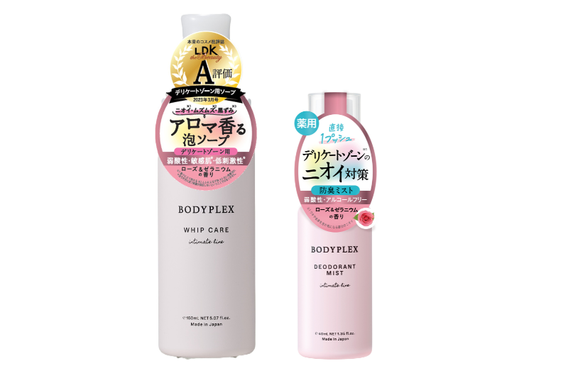 ボディプレックス ホイップケアEX(ローズ&ゼラニウムの香り) ボディプレックス 薬用デオドラントミスト(ローズ&ゼラニウムの香り)