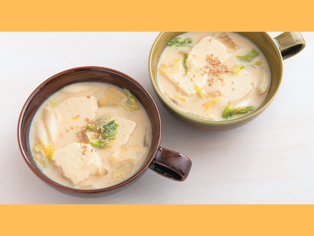 豆腐の豆乳みそスープ
