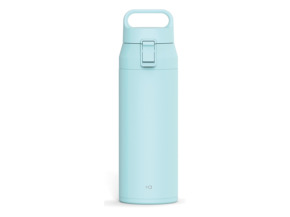 【アスベル】片手で操作簡単！ハンドル付きステンレスボトル500ml