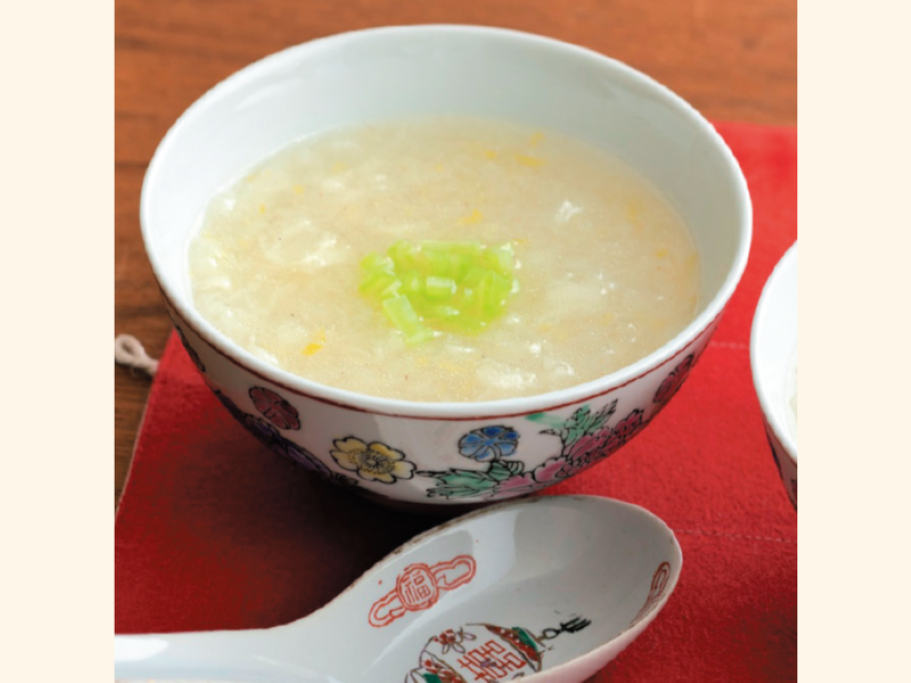 あらつぶしかぶの中華スープ