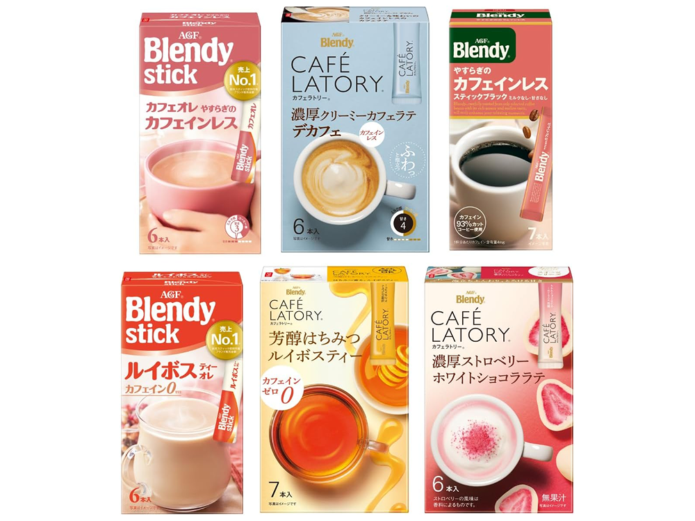 【AGF】カフェインレス6種飲み比べスティックセット